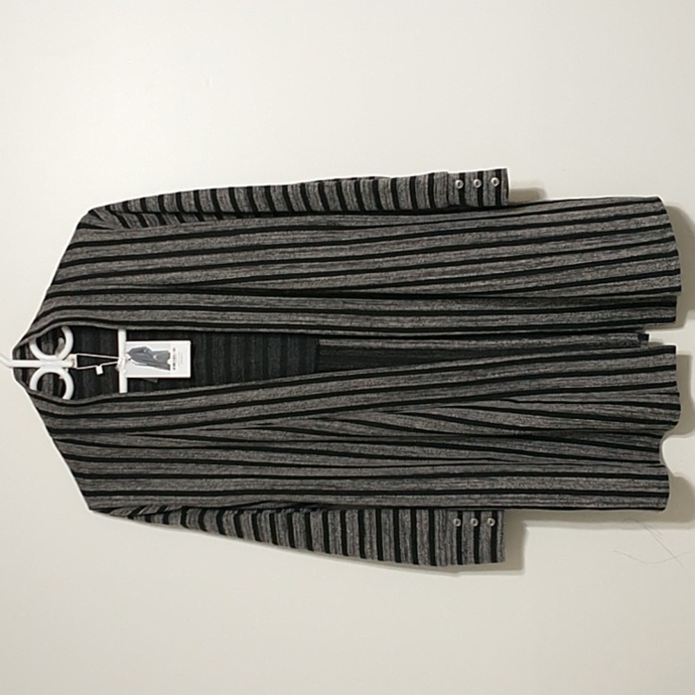 Simply Noelle finishing touch striped cardigan